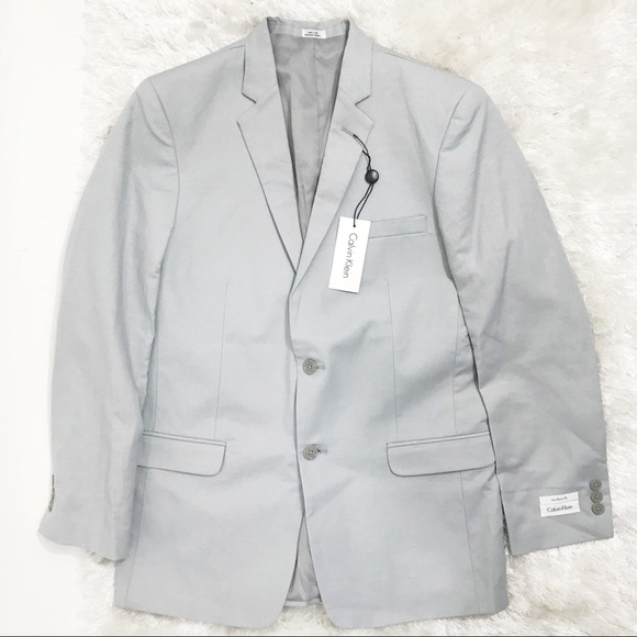 CALVIN KLEIN Tri-Blend Linen Jacket - Picture 4 of 5